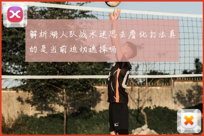 解析湖人队战术迷思去詹化打法真的是当前迫切选择吗